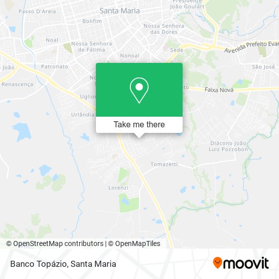 Banco Topázio map