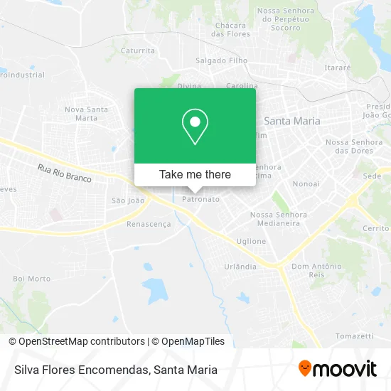 Silva Flores Encomendas map