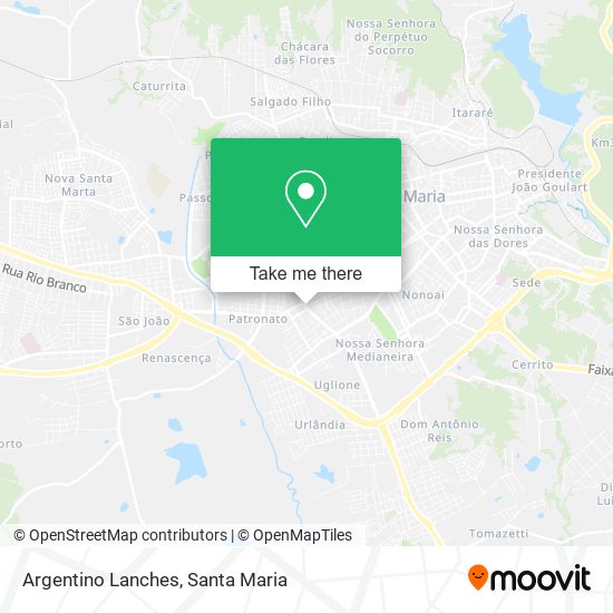 Argentino Lanches map