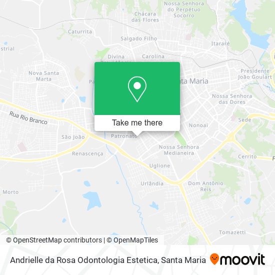 Andrielle da Rosa Odontologia Estetica map