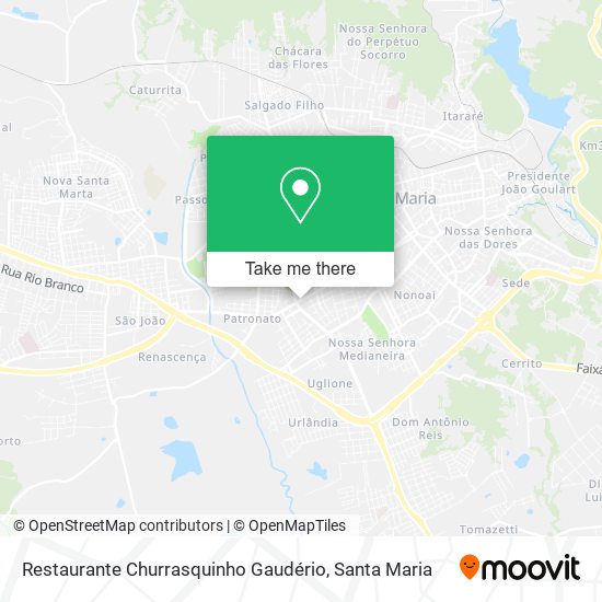 Restaurante Churrasquinho Gaudério map