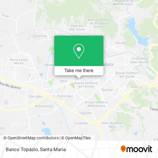 Banco Topázio map
