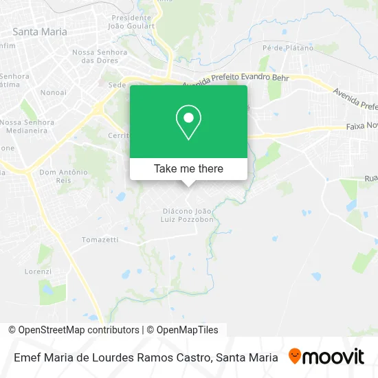 Emef Maria de Lourdes Ramos Castro map