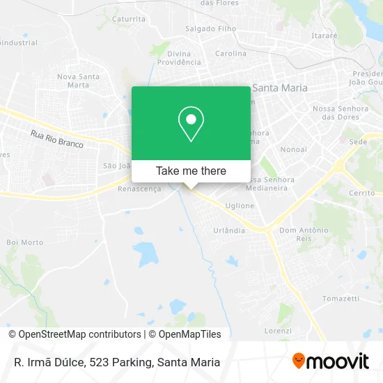 R. Irmã Dúlce, 523 Parking map