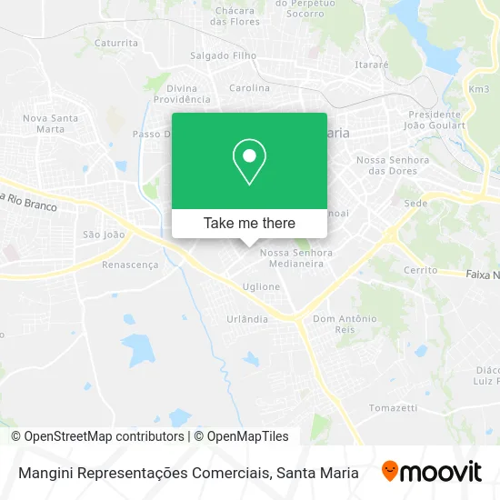 Mangini Representações Comerciais map