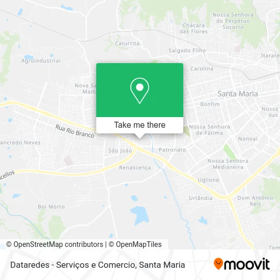 Dataredes - Serviços e Comercio map