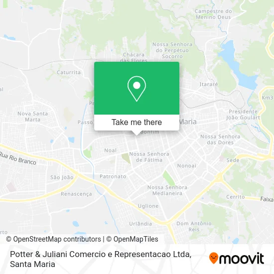 Potter & Juliani Comercio e Representacao Ltda map