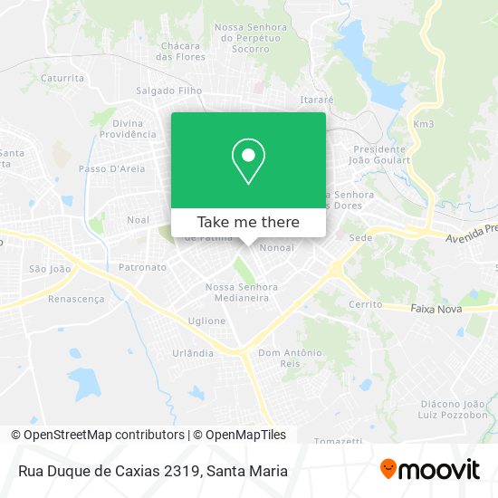 Rua Duque de Caxias 2319 map