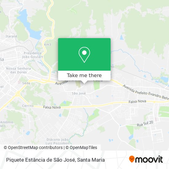 Piquete Estância de São José map