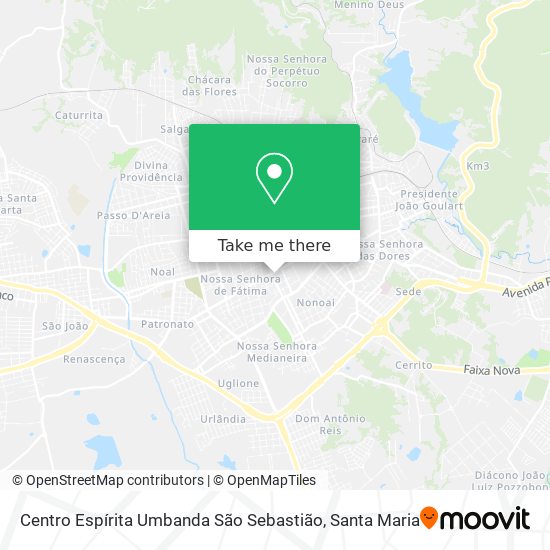 Centro Espírita Umbanda São Sebastião map