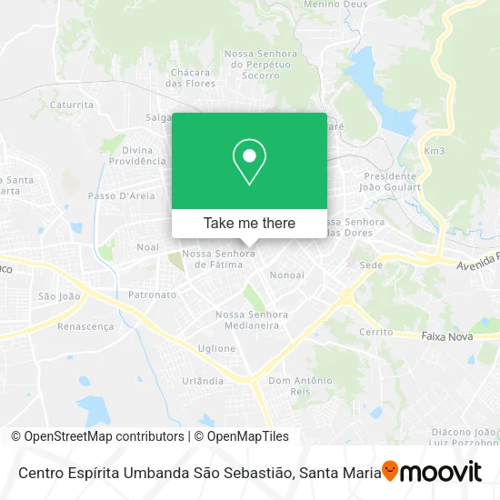 Centro Espírita Umbanda São Sebastião map