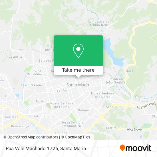 Rua Vale Machado 1726 map