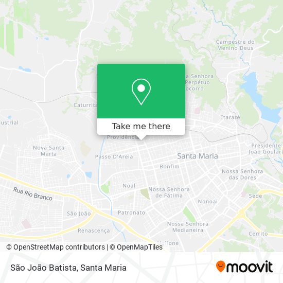 Mapa São  João  Batista