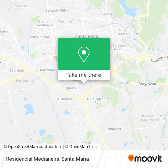 Residencial Medianeira map