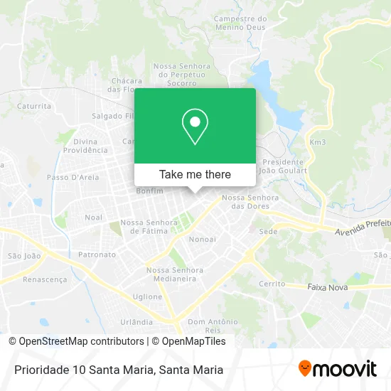 Prioridade 10 Santa Maria map