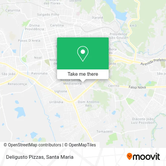Deligusto Pizzas map