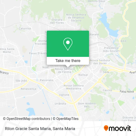 Rilon Gracie Santa Maria map