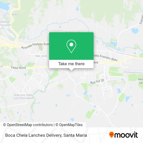 Boca Cheia Lanches Delivery map