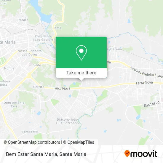 Bem Estar Santa Maria map