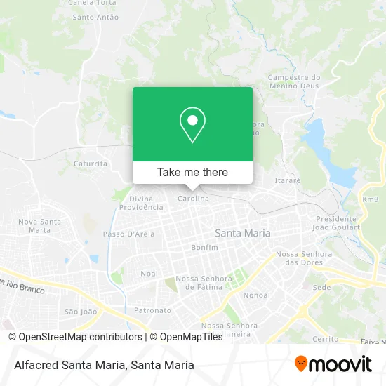 Alfacred Santa Maria map