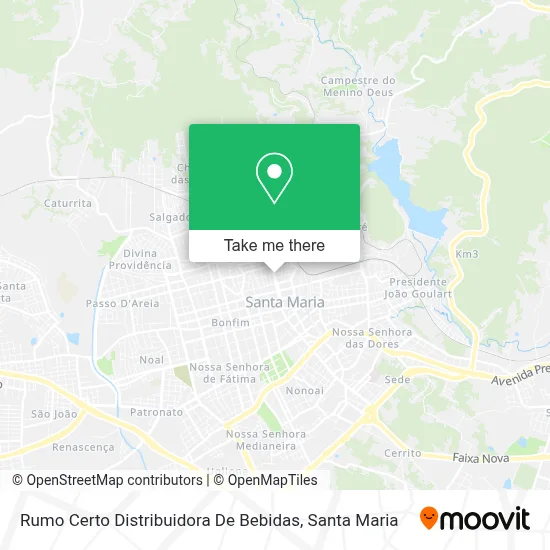 Rumo Certo Distribuidora De Bebidas map