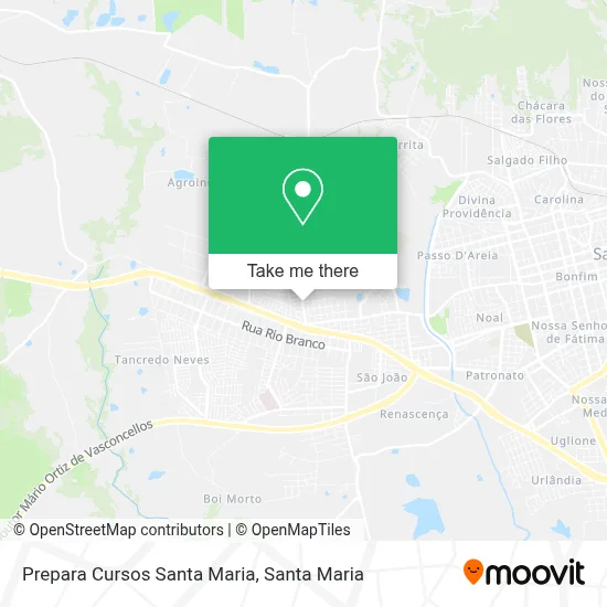 Prepara Cursos Santa Maria map