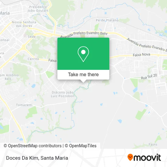 Doces Da Kim map