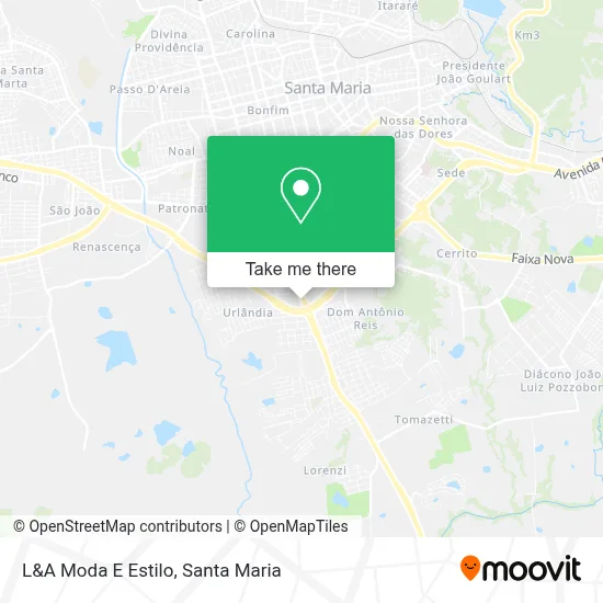 L&A Moda E Estilo map