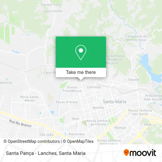 Santa Pança - Lanches map