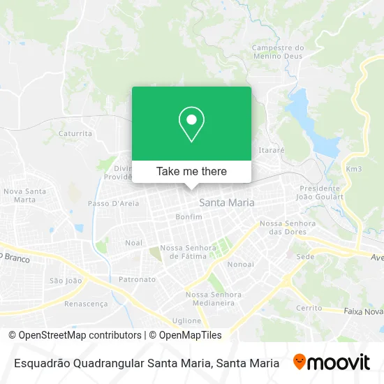 Esquadrão Quadrangular Santa Maria map