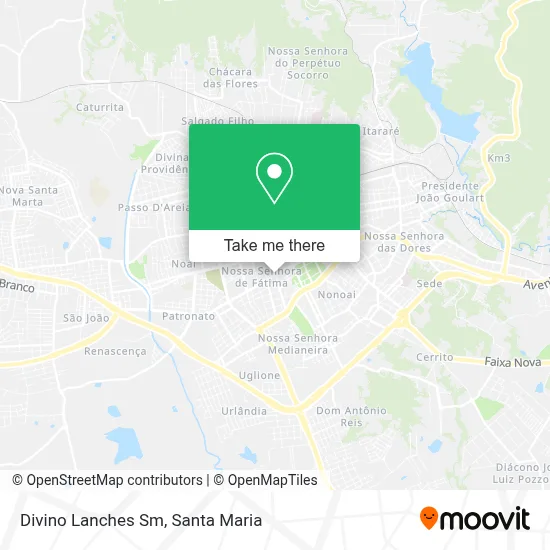 Divino Lanches Sm map