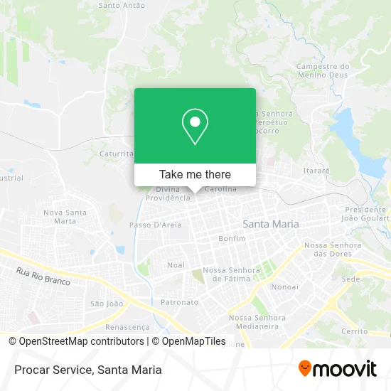 Procar Service map