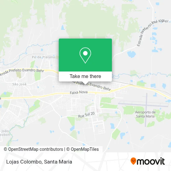 Lojas Colombo map