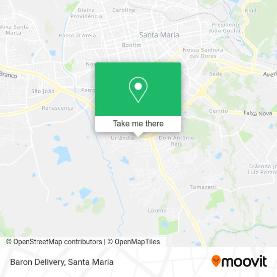 Baron Delivery map