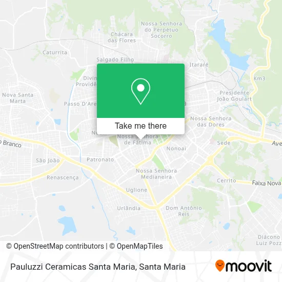 Pauluzzi Ceramicas Santa Maria map