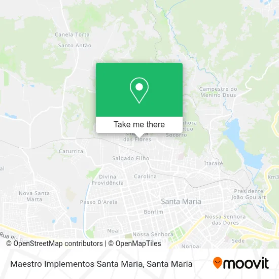 Maestro Implementos Santa Maria map