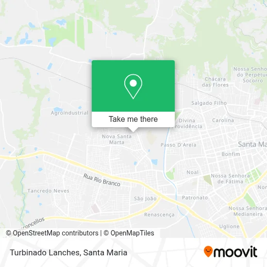 Turbinado Lanches map