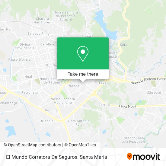 El Mundo Corretora De Seguros map