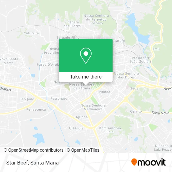 Star Beef map