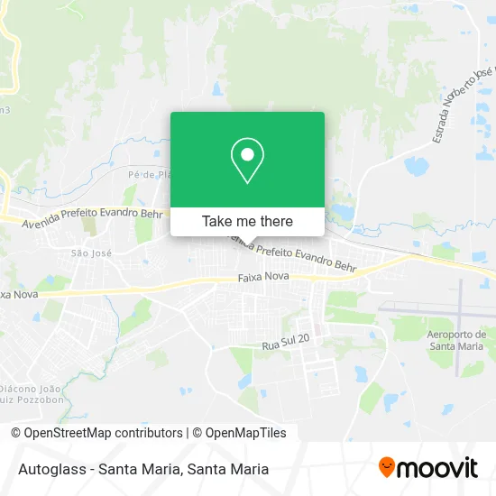 Autoglass - Santa Maria map