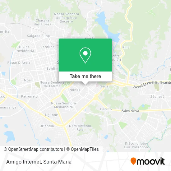Amigo Internet map