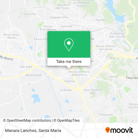 Manara Lanches map