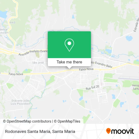 Rodonaves Santa Maria map