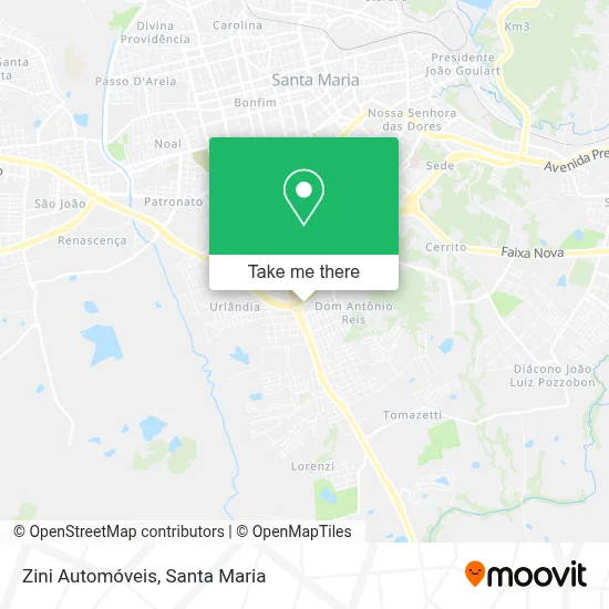 Zini Automóveis map