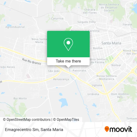 Emagrecentro Sm map