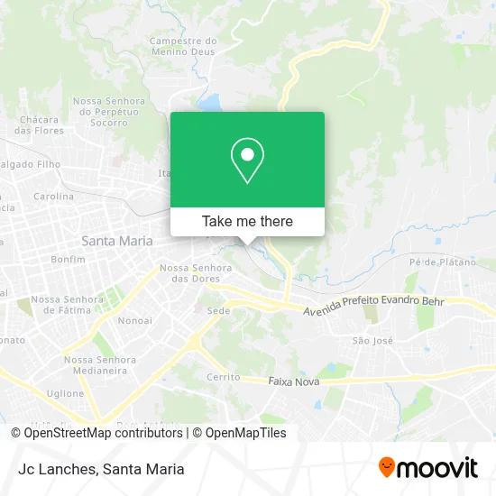 Jc Lanches map