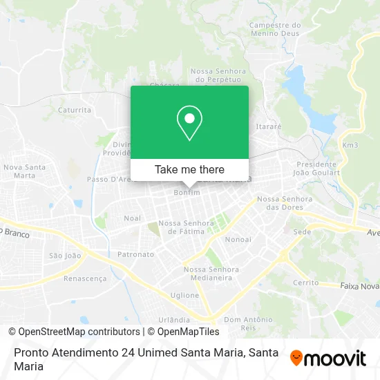 Pronto Atendimento 24 Unimed Santa Maria map
