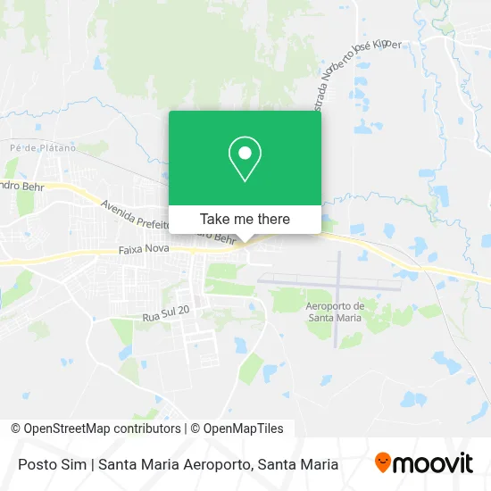 Posto Sim | Santa Maria Aeroporto map