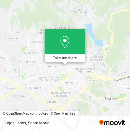 Lojas Lebes map