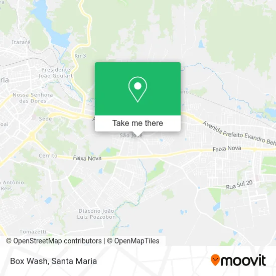 Box Wash map